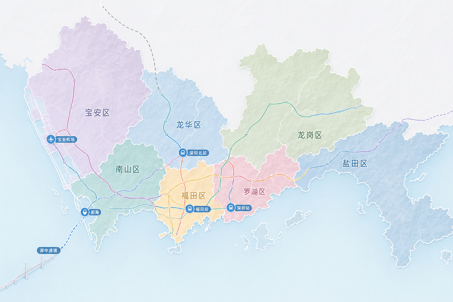 深圳置业区位地图